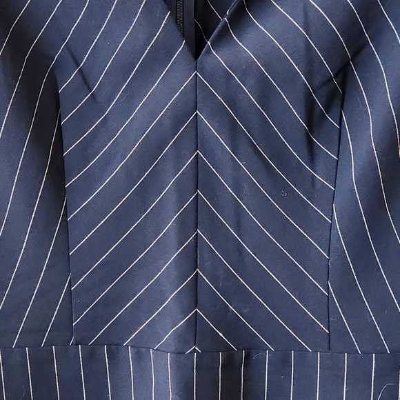 Moda International VS Navy Striped Dress NWOT - Picture 3 of 6